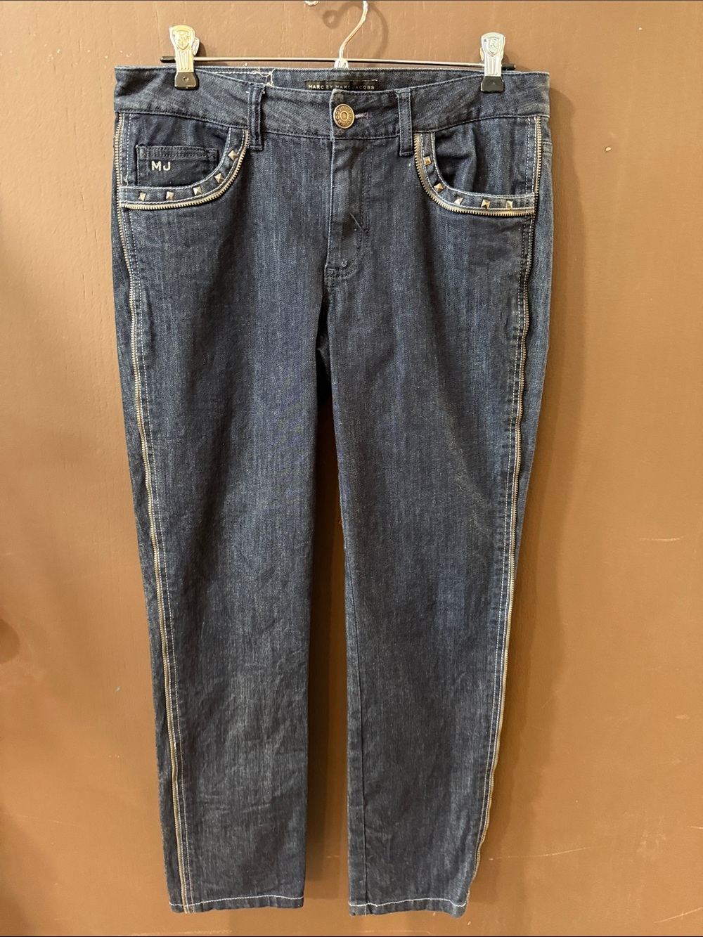 Marc by Marc Jacobs Dark Blue Straight-Leg Women's Jeans
